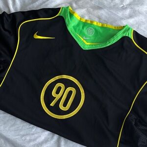 Nike Black Jersey with Green and Yellow Accents